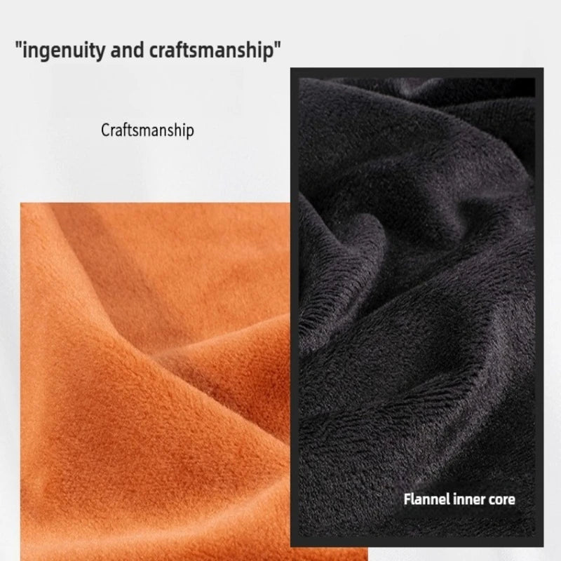 4-in-1 Plush Car Blanket Pillow – Flannel Travel Cushion, Foldable Lumbar Support and Back Pillow for Car Seats - Delicate Leather  