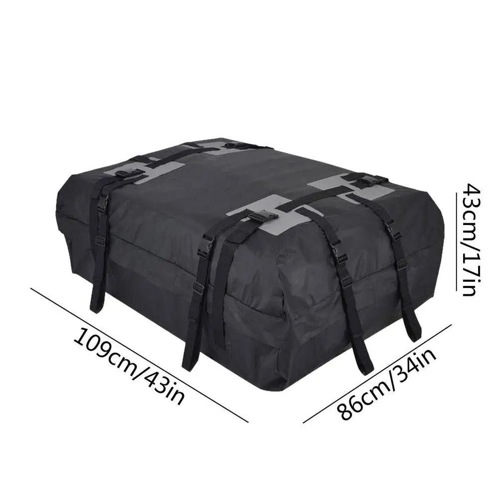 Car Roof Bag 600D Oxford Cloth Roof Rack Cargo Carrier