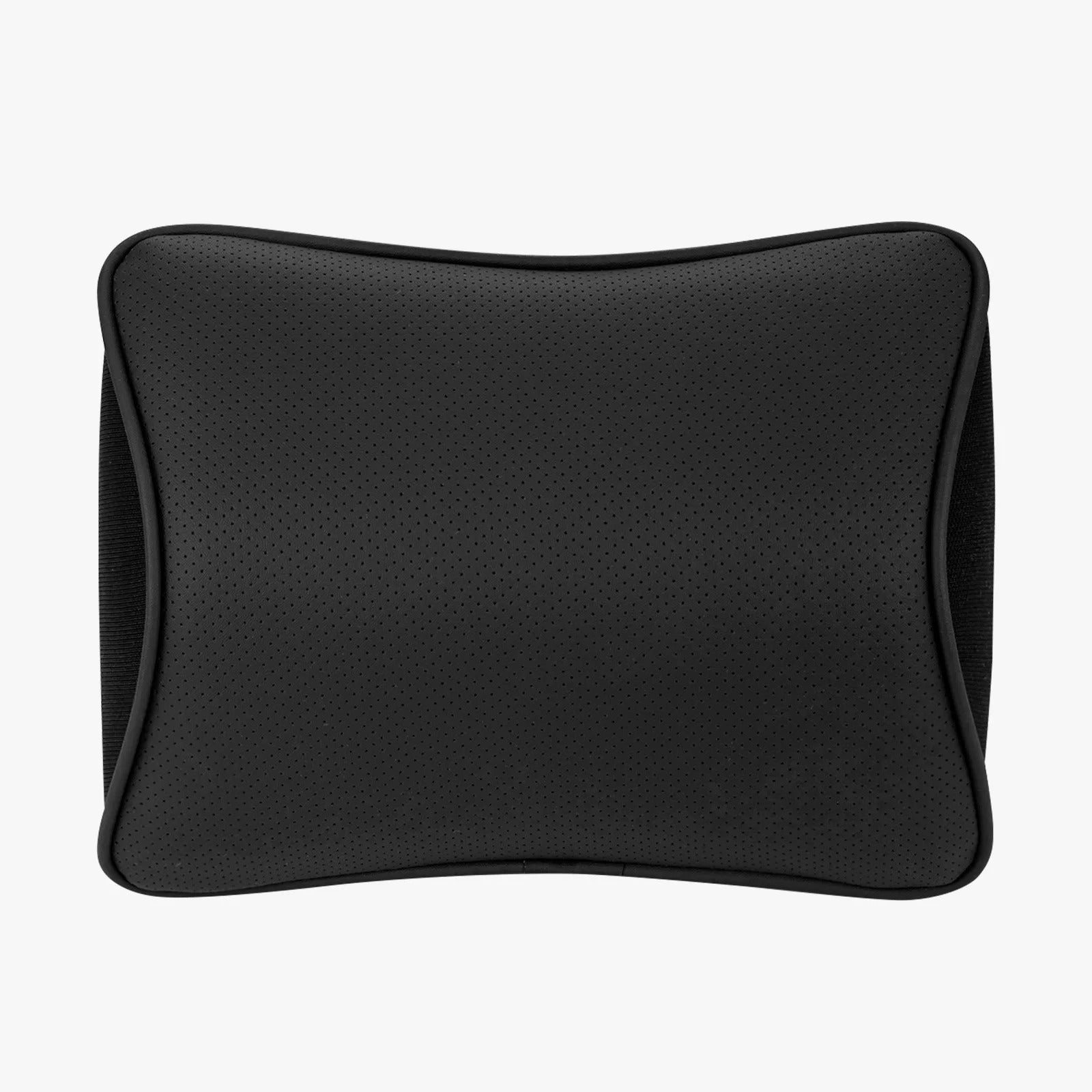 Memory Foam Car Neck Pillow – Adjustable Strap, Removable Cover, Universal Fit - Delicate Leather  