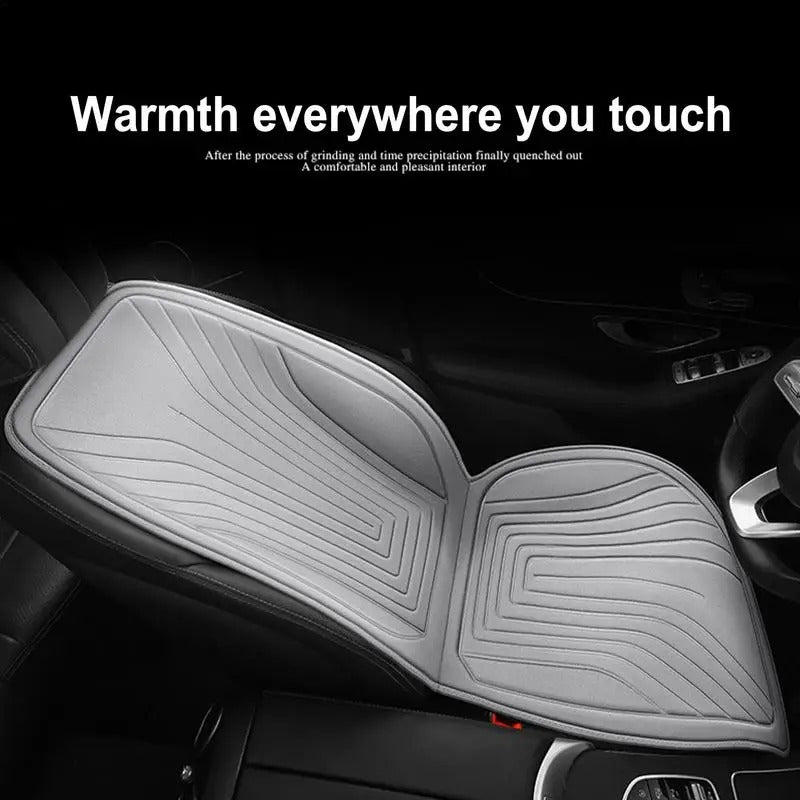 Heated Car Seat Cushion – 12V/24V Electric Winter Seat Heating Pad - Delicate Leather