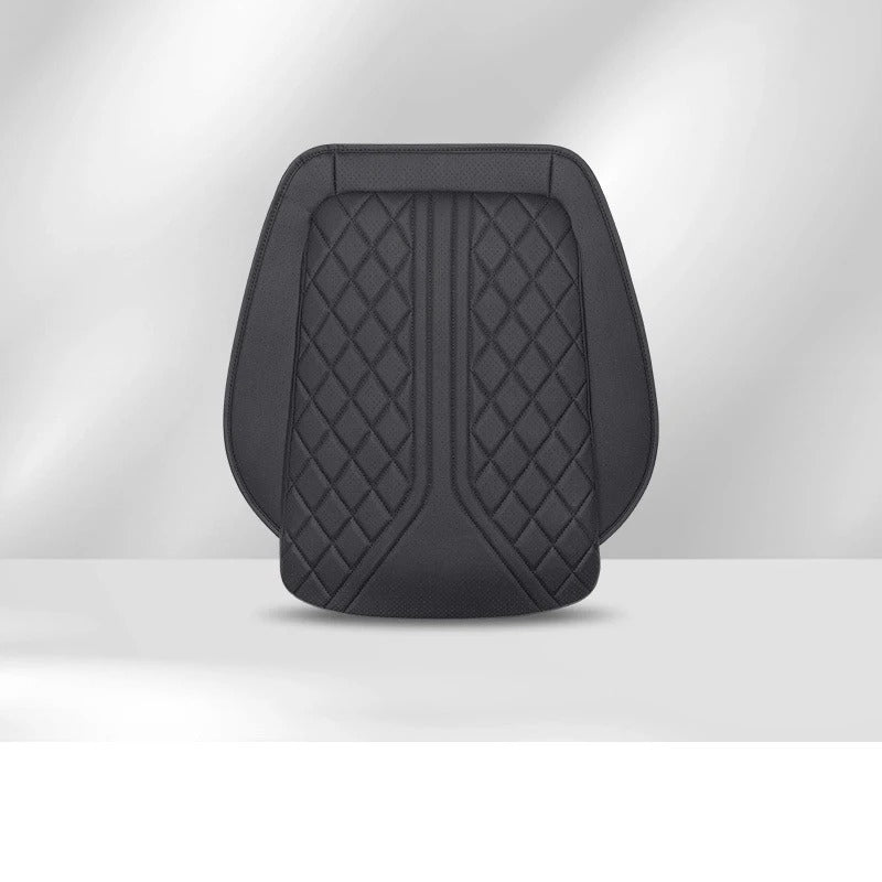 Universal Nappa Leather Car Seat Cushion – Memory Foam Protective Pad for Front Seat - Delicate Leather  