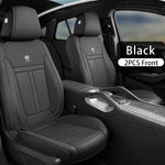 Nappa Leather Car Seat Covers – Waterproof, Universal Fit with Surround Bottom Design | Luxury Seat Protector for Cars, SUVs, Pickups - Delicate Leather