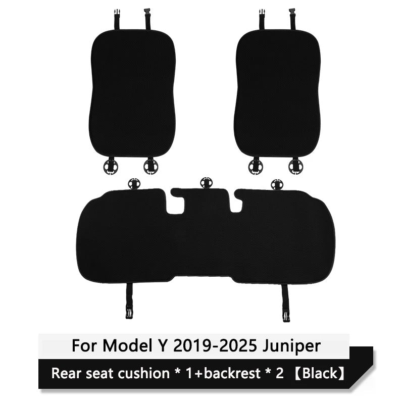 Ice Silk Car Seat Cushion Cover – Breathable Full Seat Protector Set - Delicate Leather  