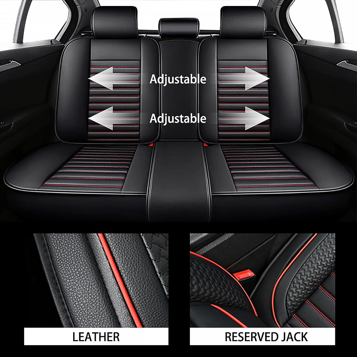Universal PU Leather Car Seat Covers – Waterproof Breathable Front Seat Protectors - Delicate Leather
