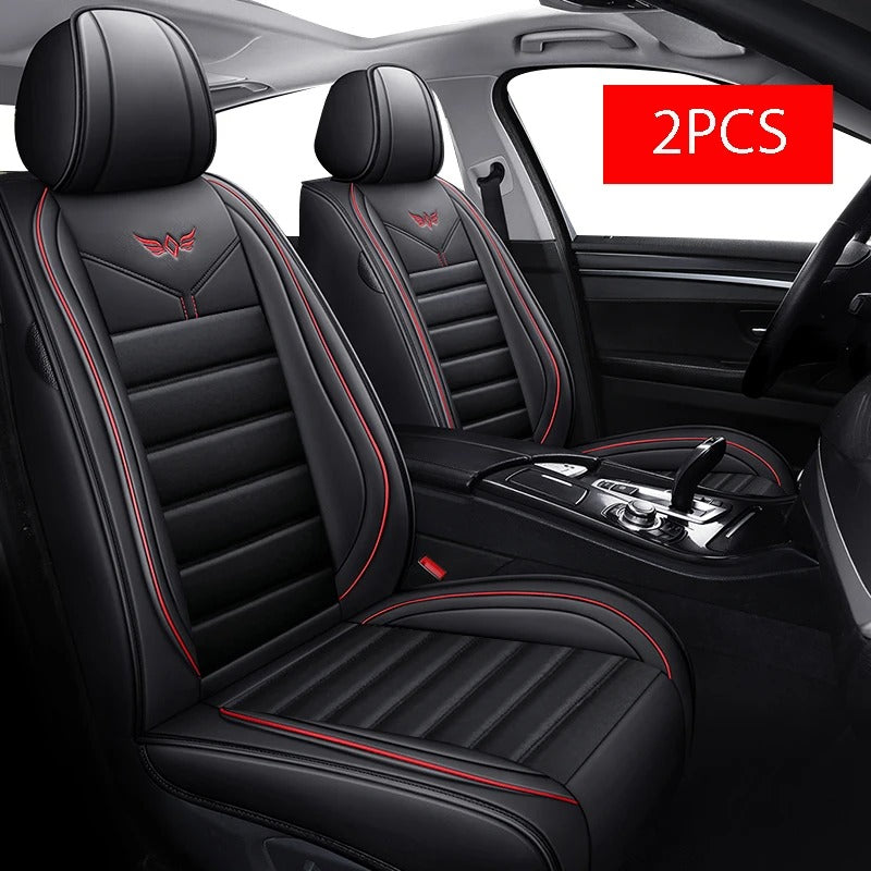 Universal Leather Car Seat Covers – Four-Season Interior Seat Protection Set - Delicate Leather