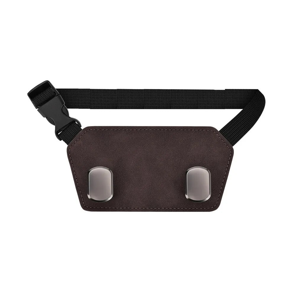 Heavy-Duty Car Headrest Double Hook – Multi-Purpose Seat Back Organizer & Bag Hanger - Delicate Leather