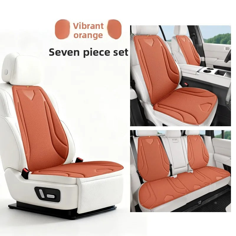 Universal Seaweed Fiber Car Seat Cover – Breathable Non-Slip Luxury Seat Protector - Delicate Leather