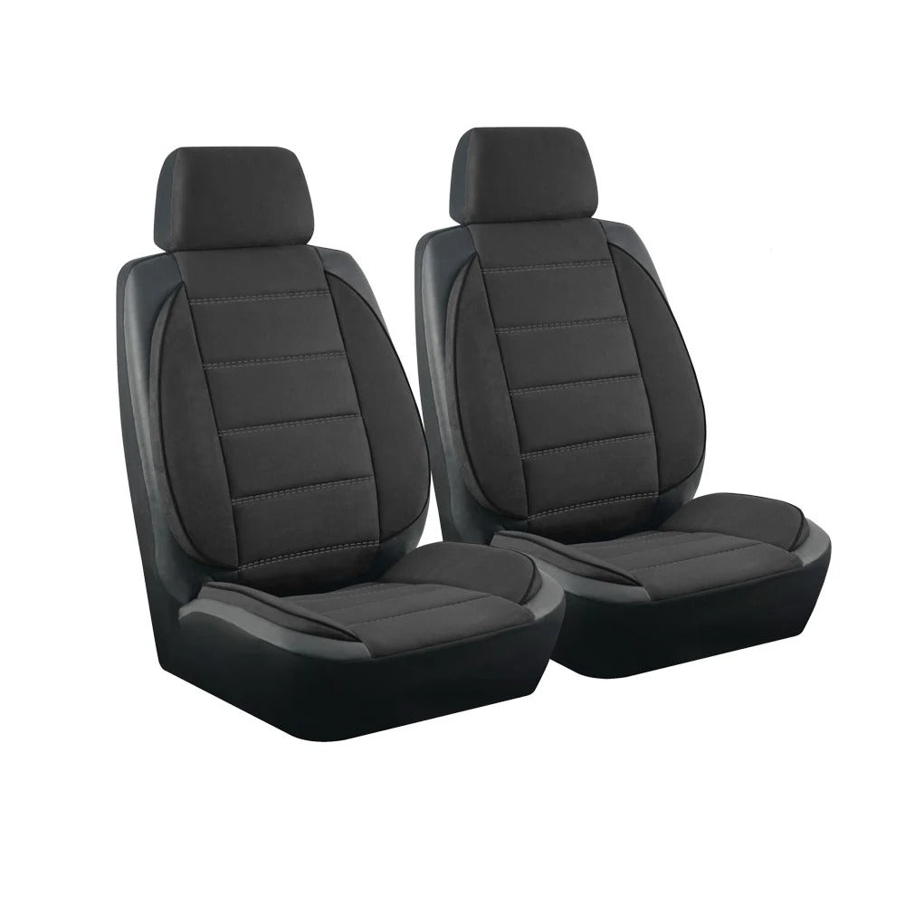 Universal Suede & Leather Car Seat Covers – Waterproof Full Set for Cars, SUVs, Trucks & Vans - Delicate Leather