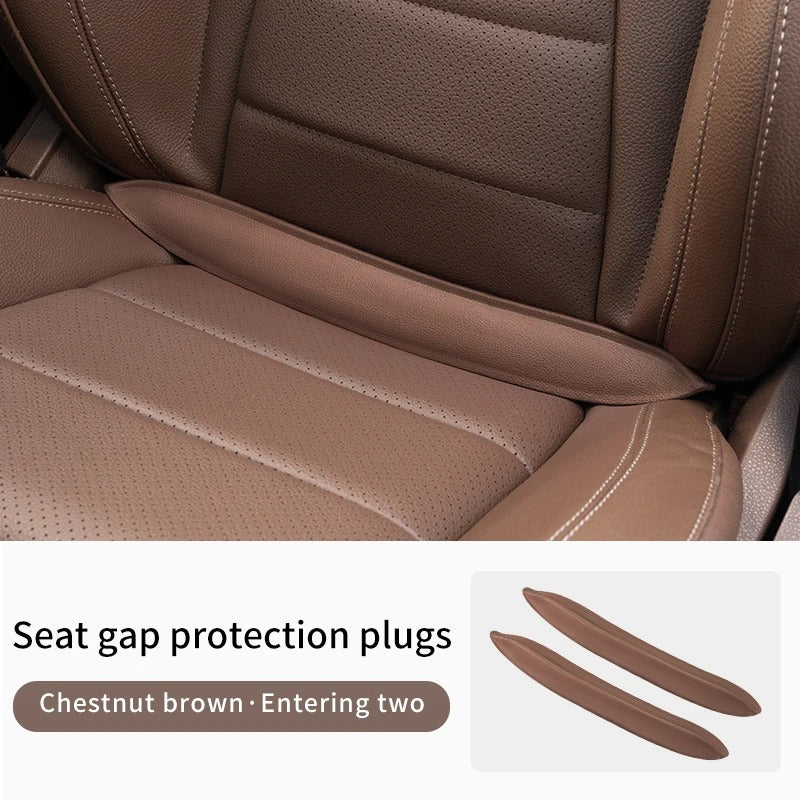 Plug-In Car Interior Gap Strip – Elastic EVA Filling Insert for Console and Seat Divider - Delicate Leather  