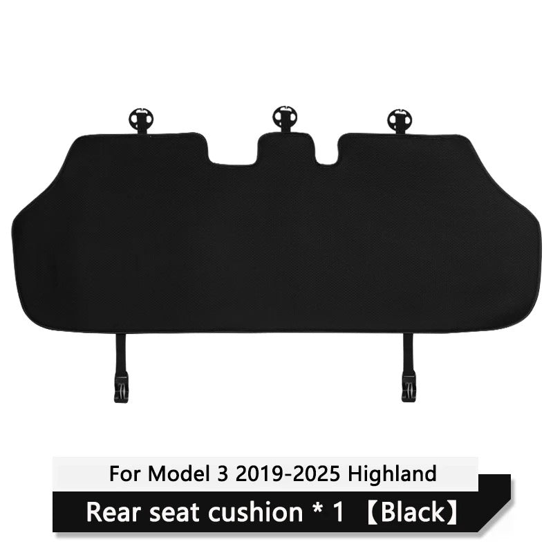 Ice Silk Car Seat Cushion Cover – Breathable Full Seat Protector Set - Delicate Leather  
