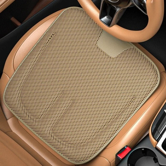 3D Honeycomb Seat Cushion – Universal Breathable Ice-Silk Style Car Seat Protector for All Seasons - Delicate Leather  