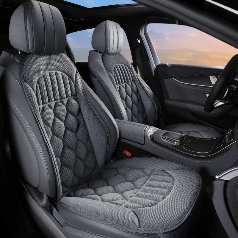 Universal Linen Car Seat Cushion – Four-Season Breathable Anti-Slip Seat Protector - Delicate Leather
