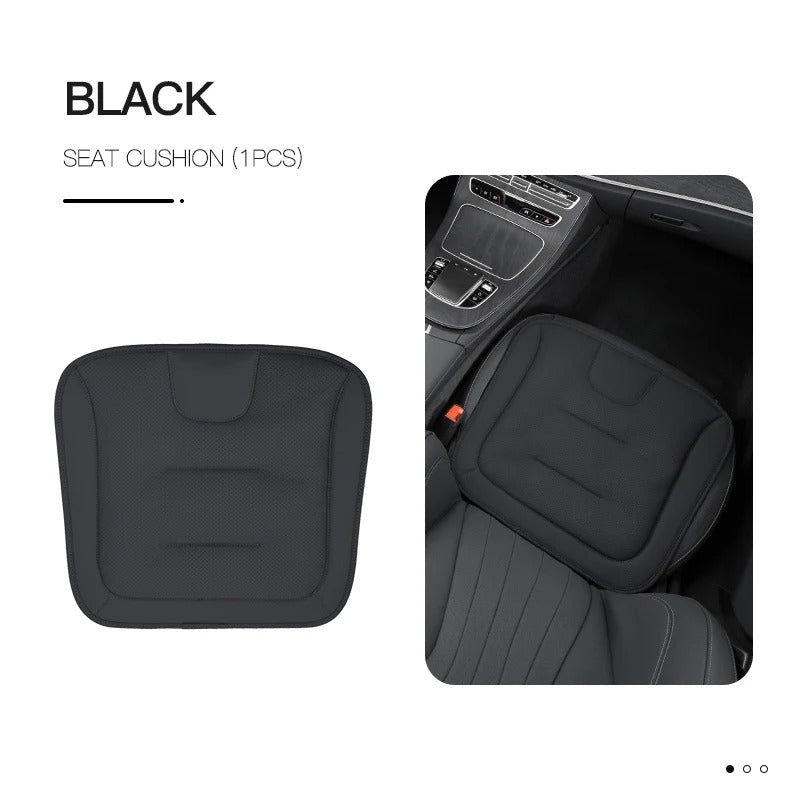 3D Embossed Car Seat Cushion – Universal Nappa-Style Leather Seat Protector for All Seasons - Delicate Leather  
