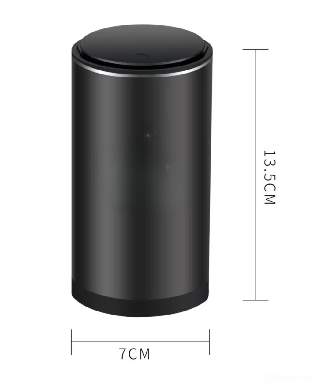 Mini Car Trash Bin – Compact Metal Garbage Container for Auto Interior - Delicate Leather