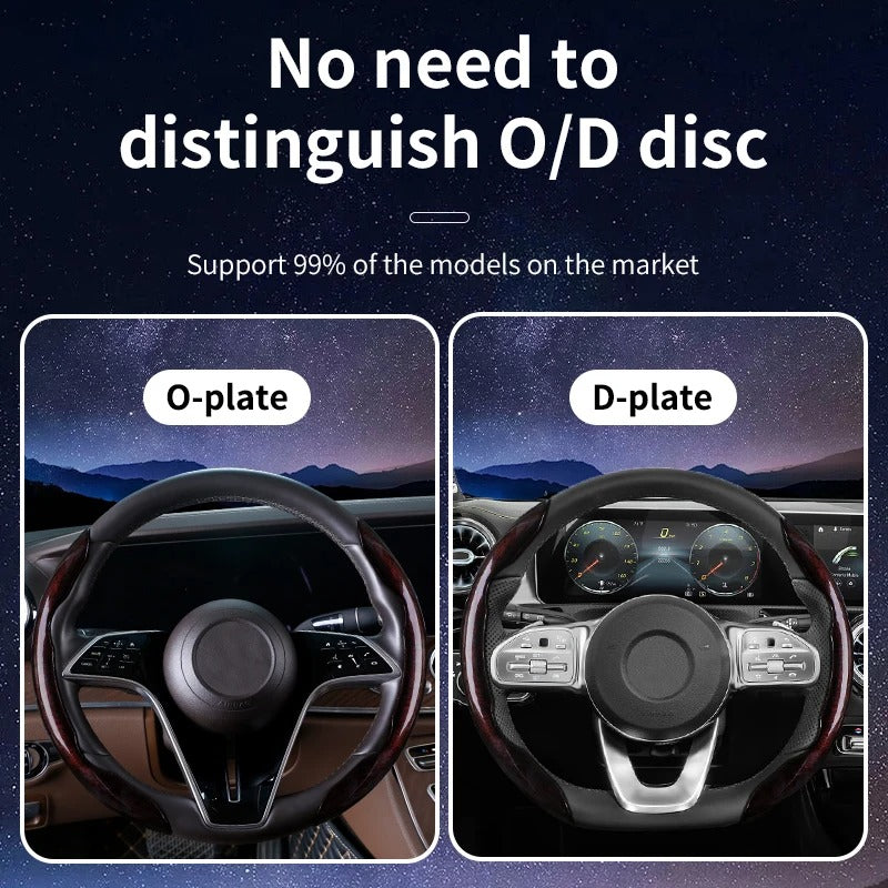 Starry Sky 38cm Steering Wheel Cover – Universal Breathable Non-Slip Ultra-Thin Car Steering Wheel Protector - Delicate Leather