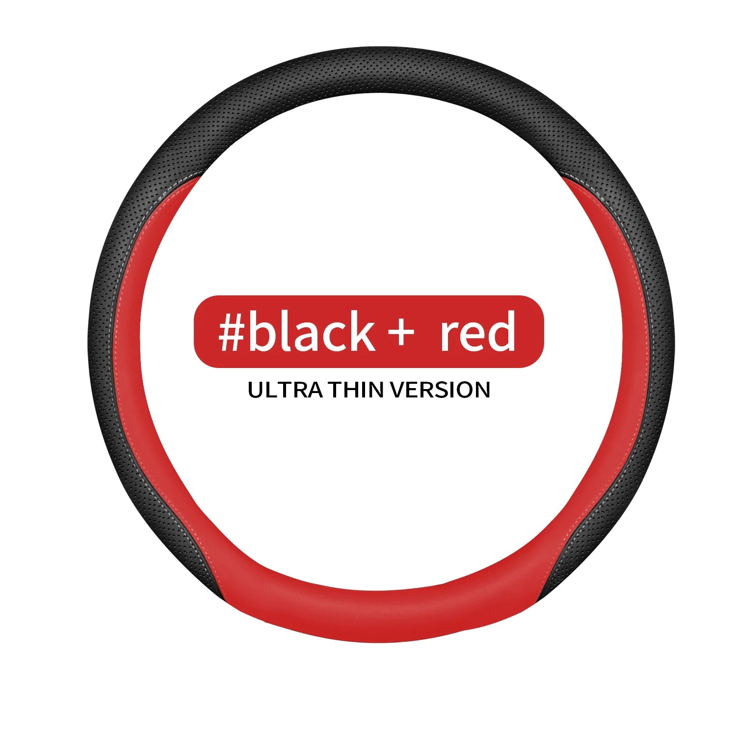 Universal Steering Wheel Cover – Anti-Slip 14.5–15 Inch Interior Protection Accessory - Delicate Leather  
