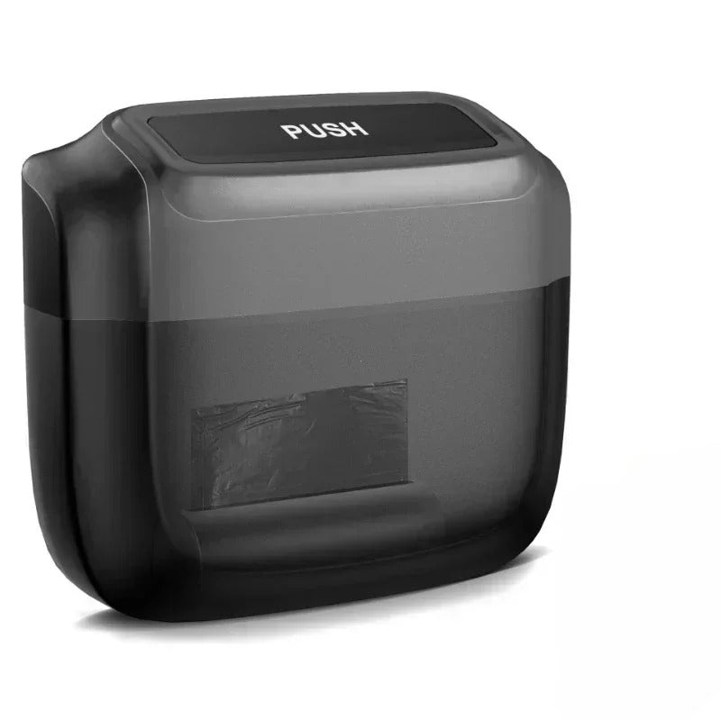 Premium Plastic Pressing Car Trash Bin – Waterproof & Leakproof ABS Storage Bucket, Fine Craftsmanship, Durable Interior Organizer - Delicate Leather  