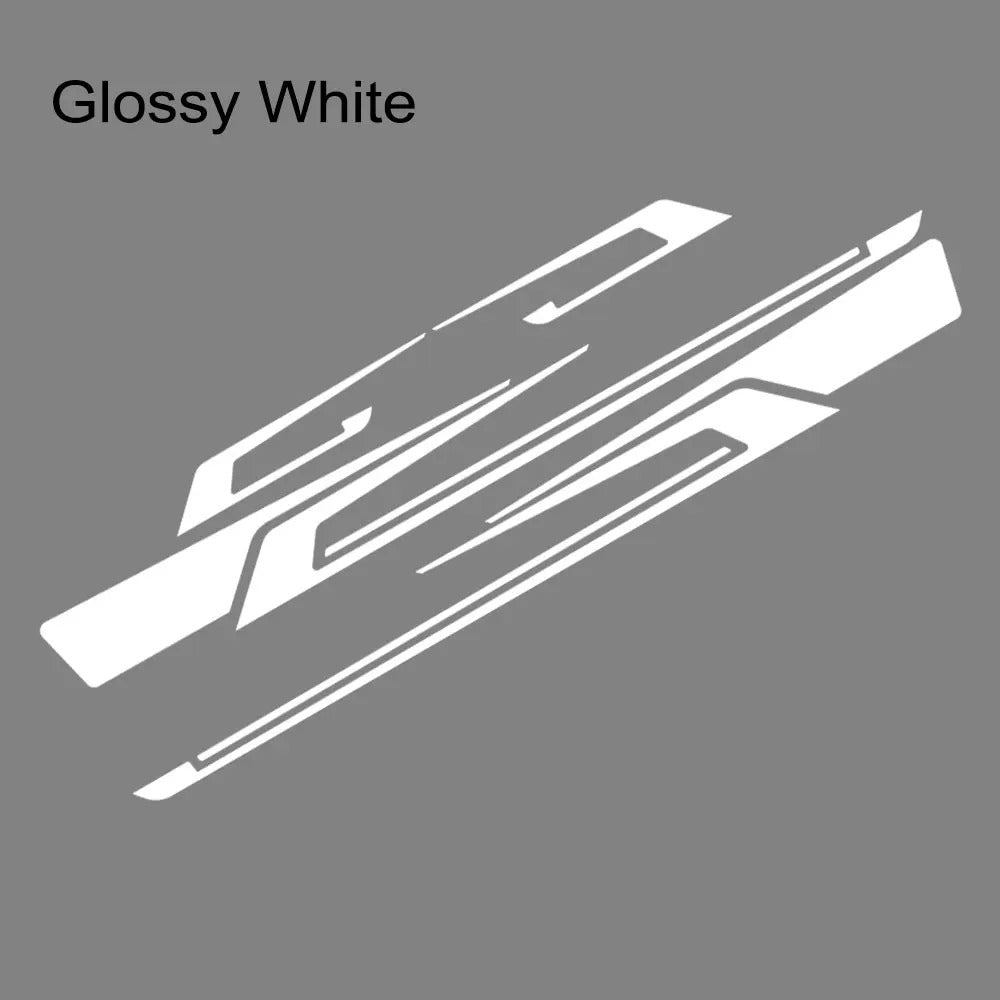 Car Side Sport Stripe Decals – Self-Adhesive PVC Vinyl Body Graphic Stickers - Delicate Leather