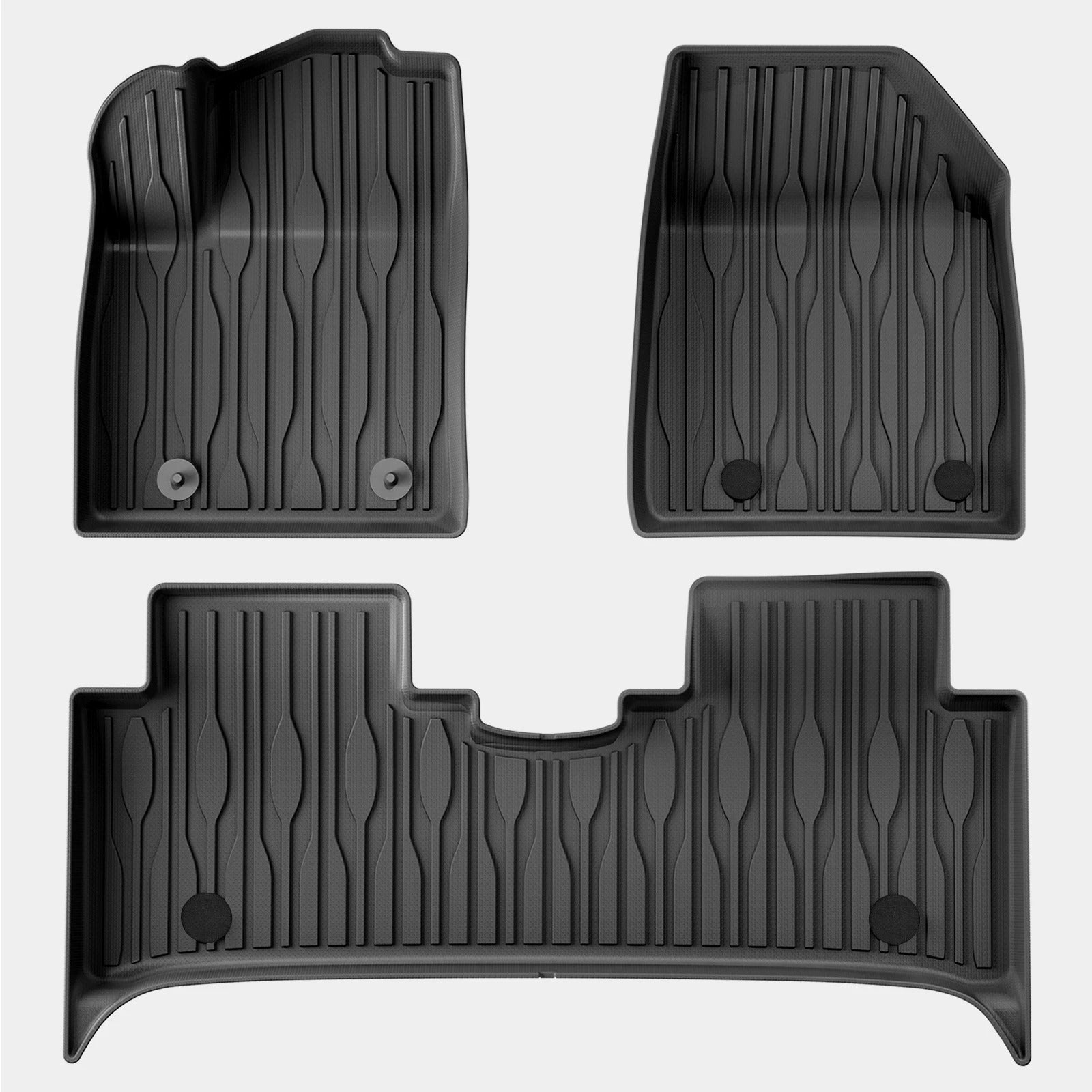 3D TPE Floor Mats and Trunk Pad for BYD ATTO 3 / Yuan Plus – Full Set, Odorless, Black - Delicate Leather  