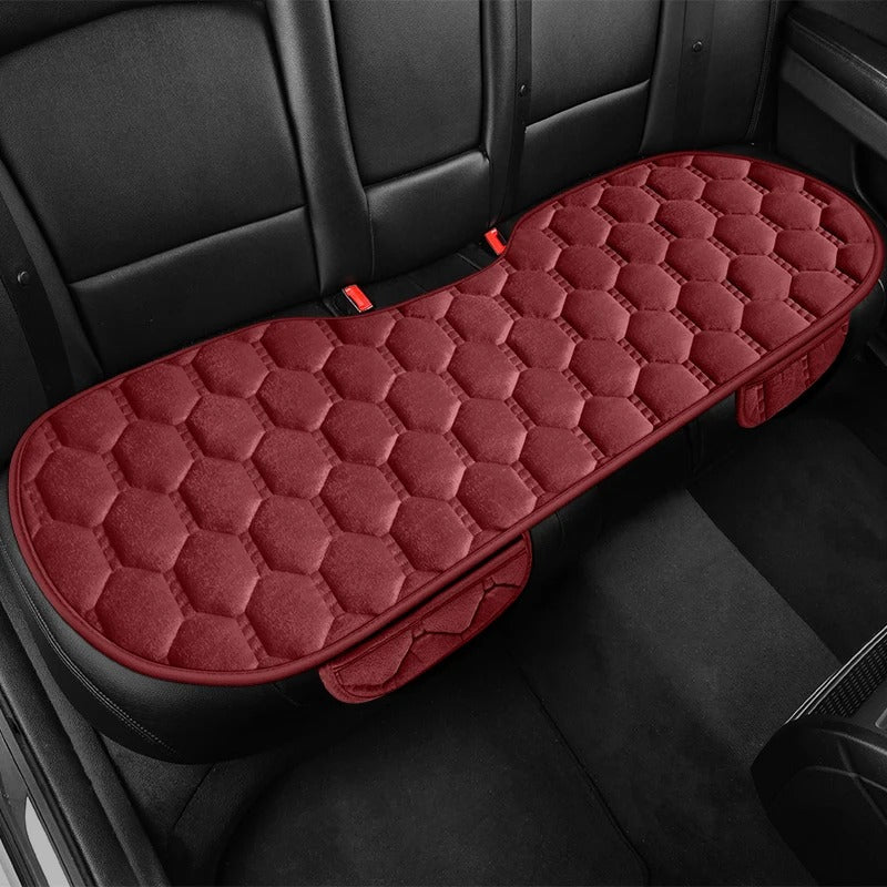 Winter Plush Car Seat Cushion – Thick Velvet Universal Seat Cover with Non-Slip Design - Delicate Leather