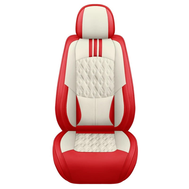 Universal Leather Front Car Seat Covers – Waterproof Breathable Memory Foam Seat Protectors - Delicate Leather