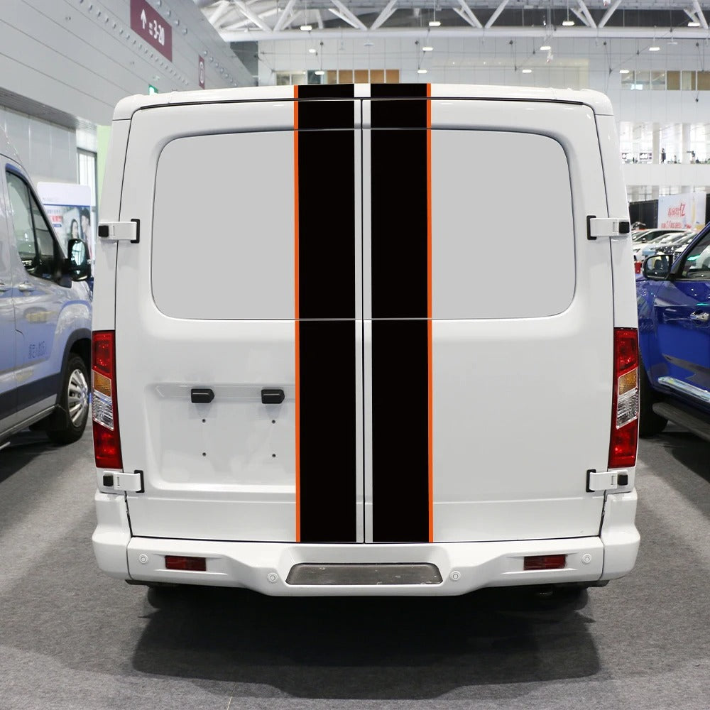 Camper Van Rear Door & Body Vinyl Decal Kit – PVC Exterior Stickers - Delicate Leather