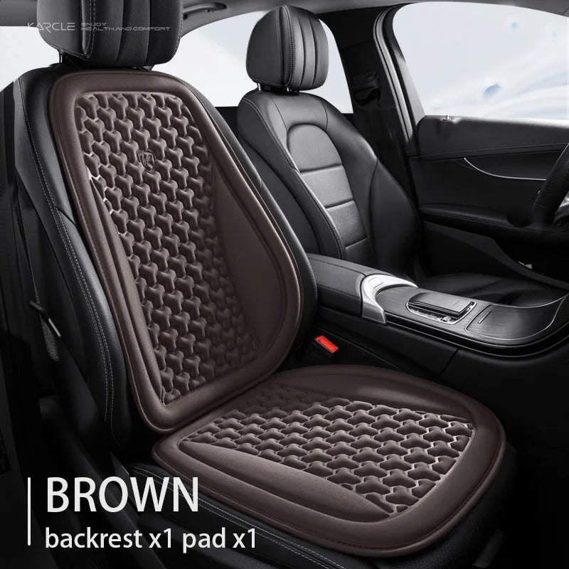 Universal 3D Breathable Car Seat Cover Set – Sweatproof Seat Protectors for Front & Rear Seats - Delicate Leather