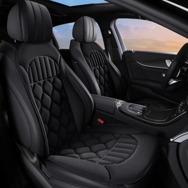 Universal Linen Car Seat Cushion – Four-Season Breathable Anti-Slip Seat Protector - Delicate Leather
