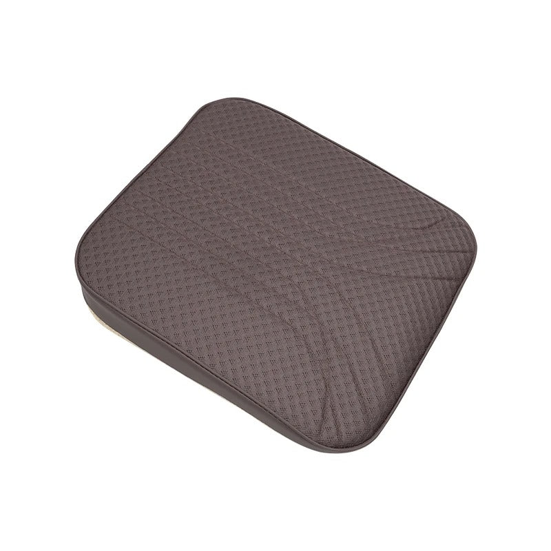 Nappa-Style Leather Car Seat Cushion – Universal Breathable Mat for Vehicle Interior - Delicate Leather  