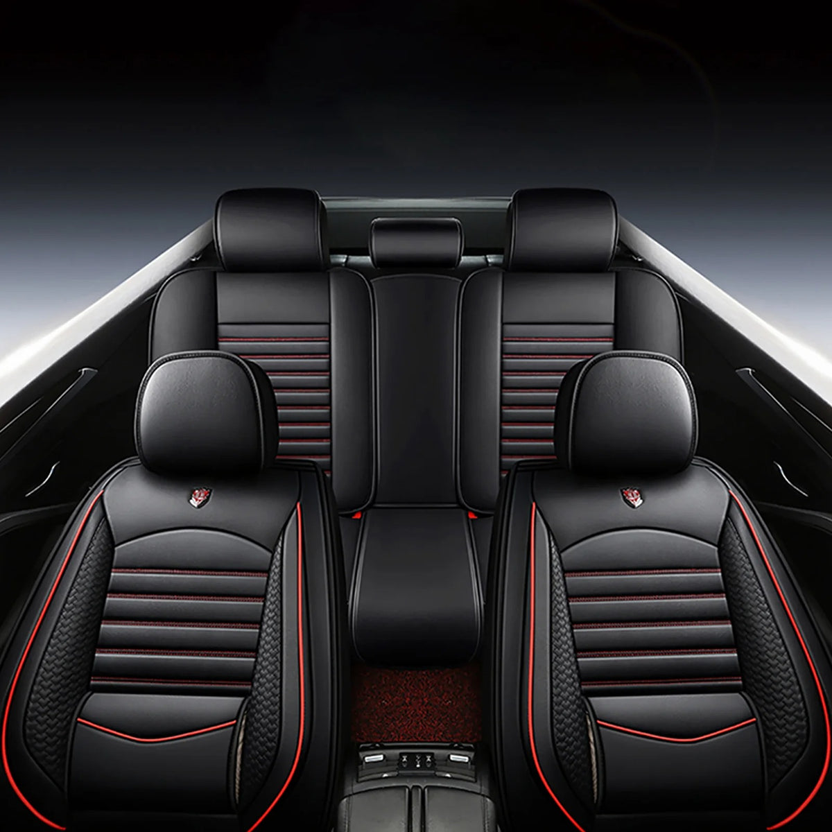 Universal PU Leather Car Seat Covers – Waterproof Breathable Front Seat Protectors - Delicate Leather