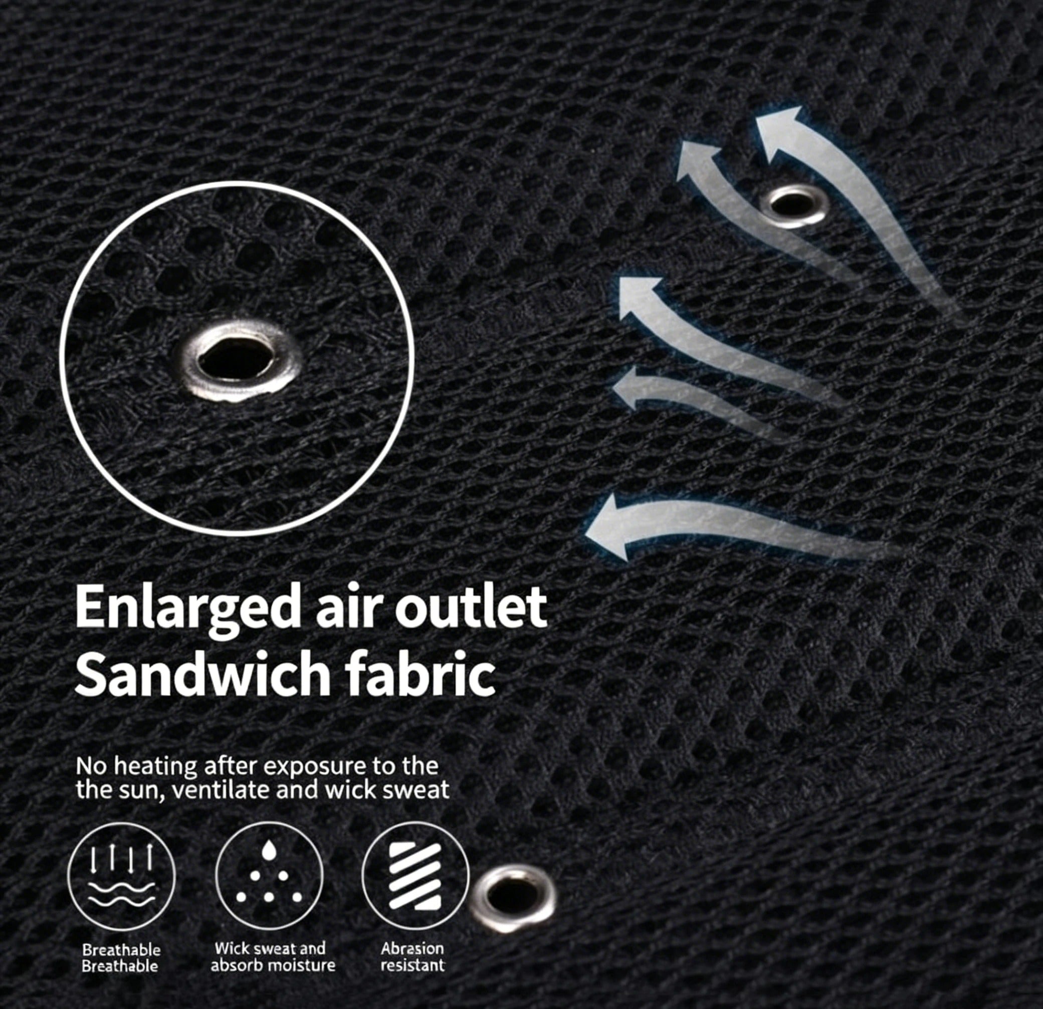 Ventilated Car Seat Cushion – Adjustable Fan Cooling Seat Pad for All Seasons - Delicate Leather  