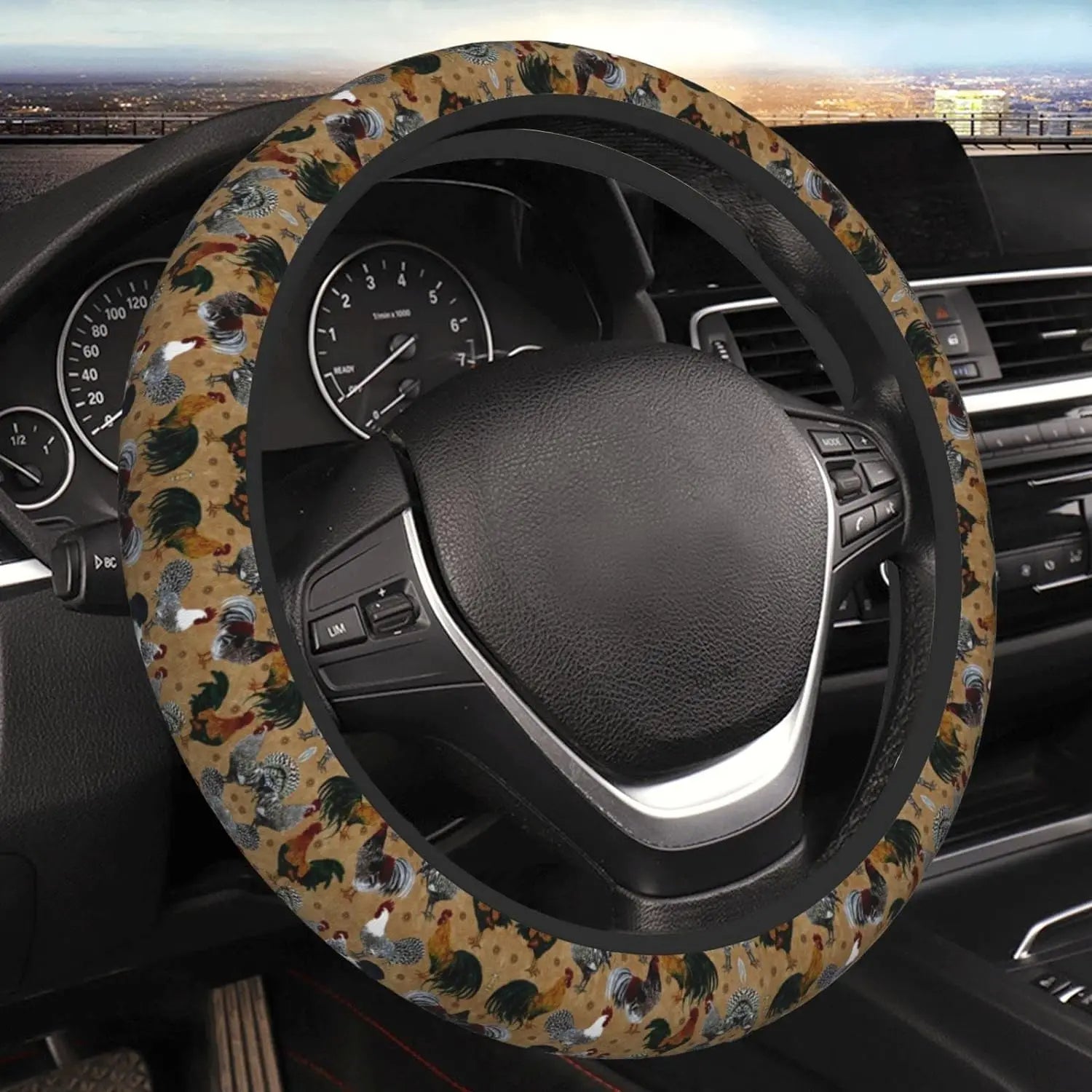 Roosters Steering Wheel Cover, Car Steering Wheel Cover , Car Accessories 03