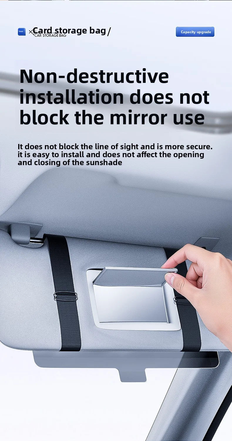 Car Sun Visor Extender – Anti-Glare Sunshade Extension UV Protection Interior Accessory - Delicate Leather  