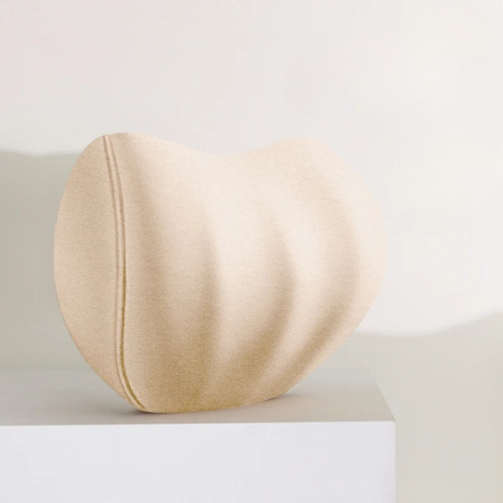Memory Foam Car Neck Pillow – Headrest Cushion for Seat Support - Delicate Leather  