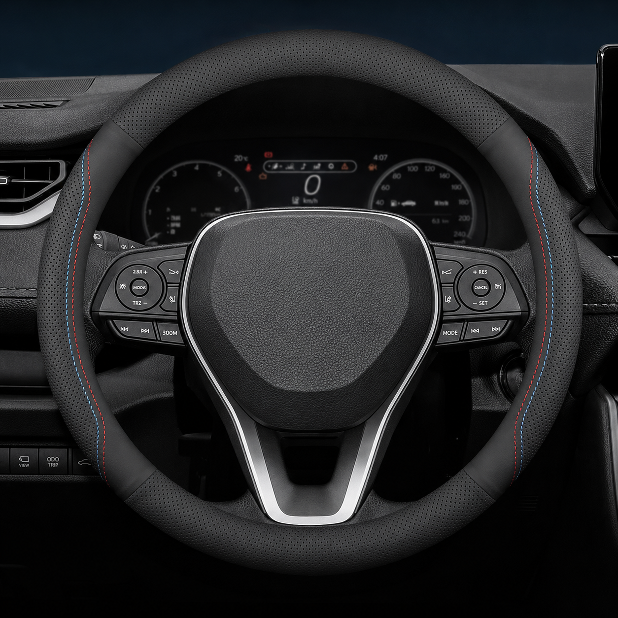 Premium Leather Steering Wheel Cover – Custom Fit Anti-Slip Grip for Select 2022–2026 Models - Delicate Leather