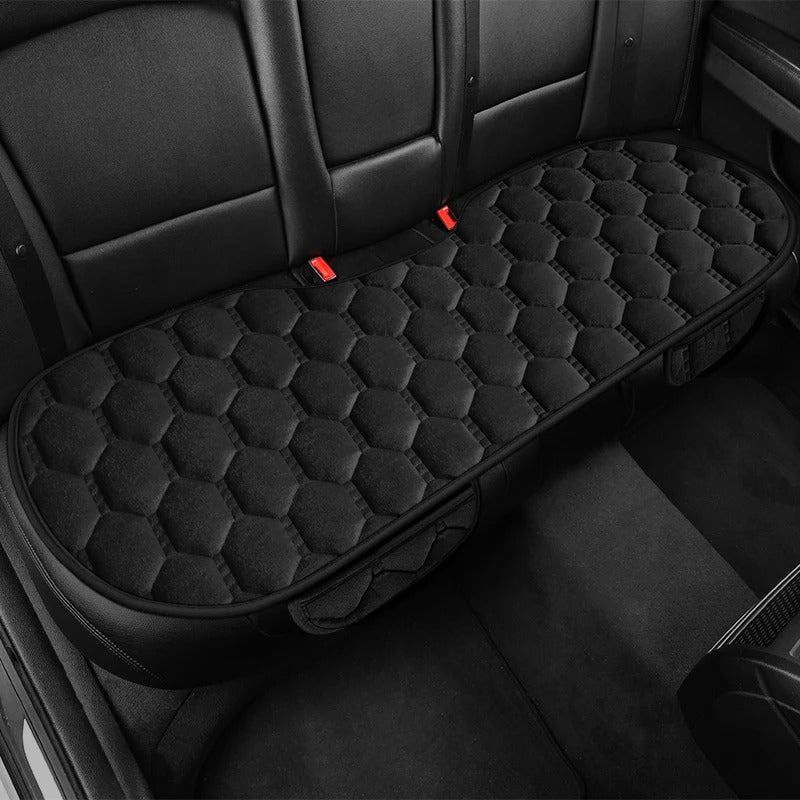 Winter Plush Car Seat Cushion – Thick Velvet Universal Seat Cover with Non-Slip Design - Delicate Leather