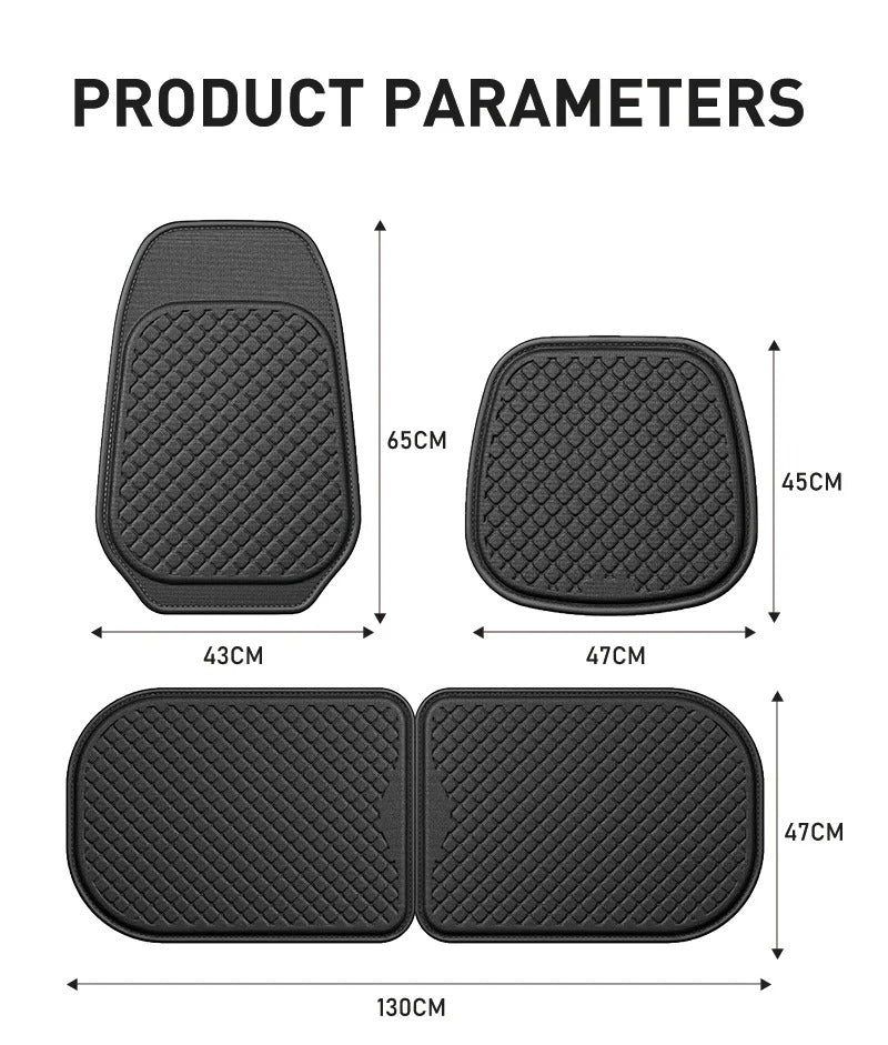 Gel Car Seat Cover – Breathable Anti-Slip Universal Seat Protector - Delicate Leather  
