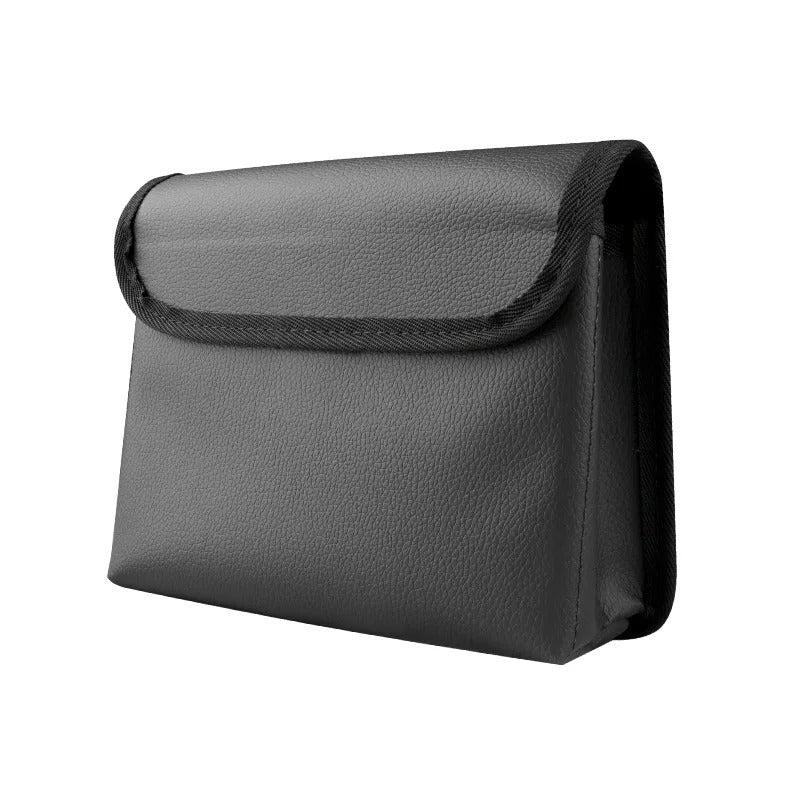 Luxury Folding Car Trash Can with Lid – Multifunctional Leather Hanging Storage Box, Seat Back & Door Organizer, Universal Fit - Delicate Leather  