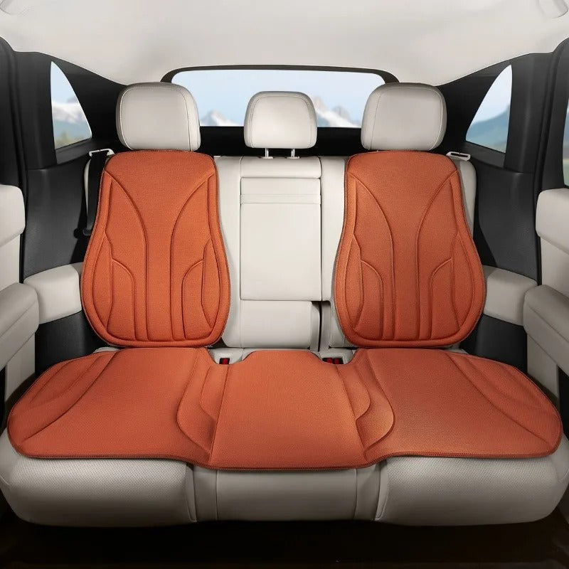 Algae Fiber Car Seat Cover Full Set – Universal Breathable Non-Slip Seat Cushion Set - Delicate Leather  