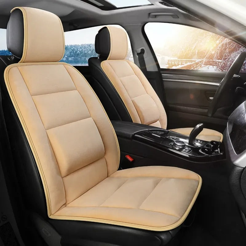 Plush Car Seat Cushion – Warm Non-Slip Winter Seat Pad for Universal Front Seats