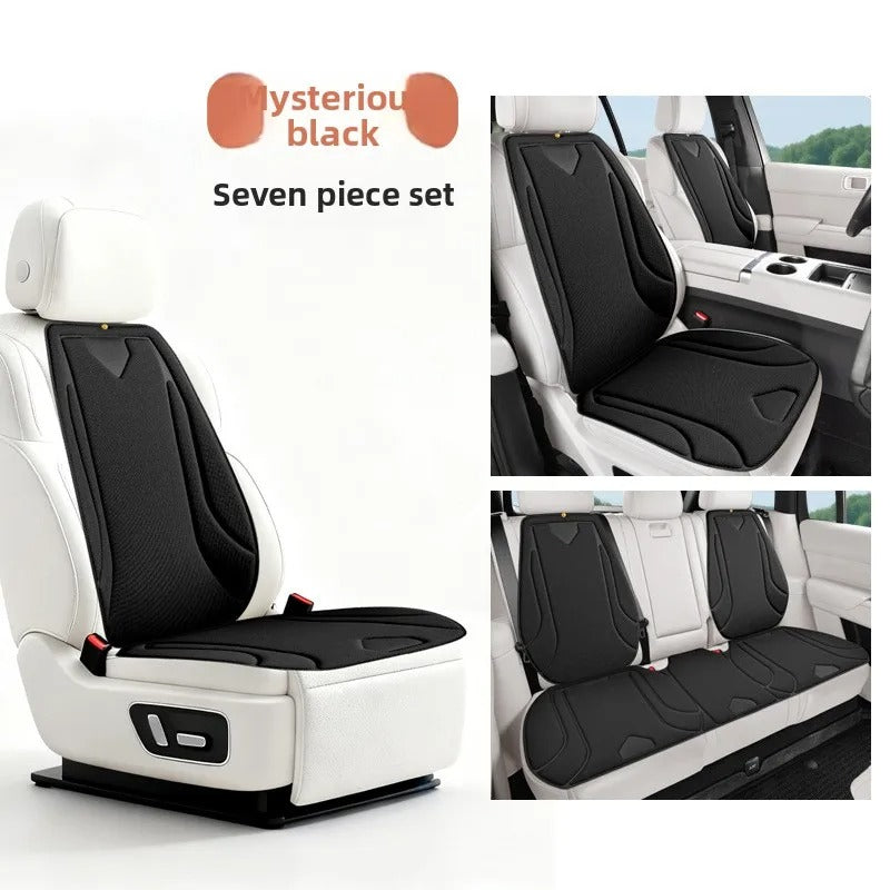 Universal Seaweed Fiber Car Seat Cover – Breathable Non-Slip Luxury Seat Protector - Delicate Leather