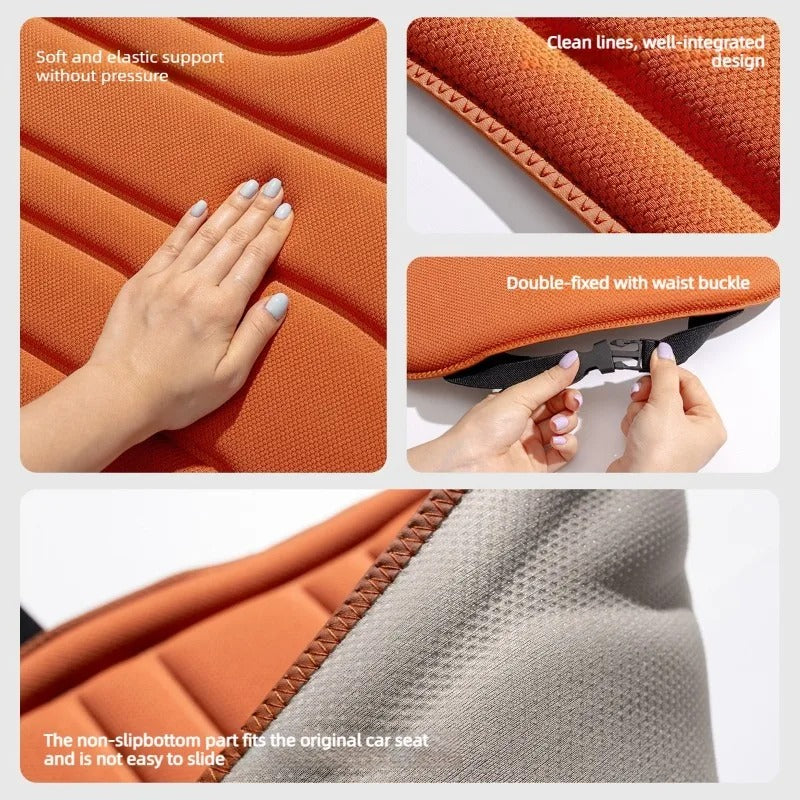 Algae Fiber Car Seat Cover Full Set – Universal Breathable Non-Slip Seat Cushion Set - Delicate Leather  