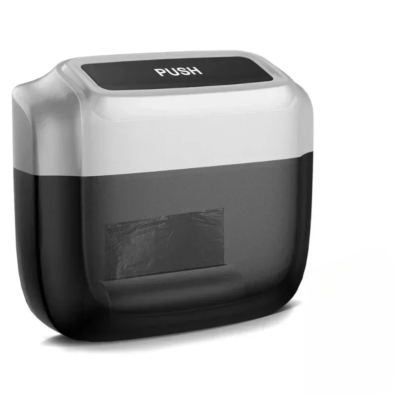 Premium Plastic Pressing Car Trash Bin – Waterproof & Leakproof ABS Storage Bucket, Fine Craftsmanship, Durable Interior Organizer - Delicate Leather  