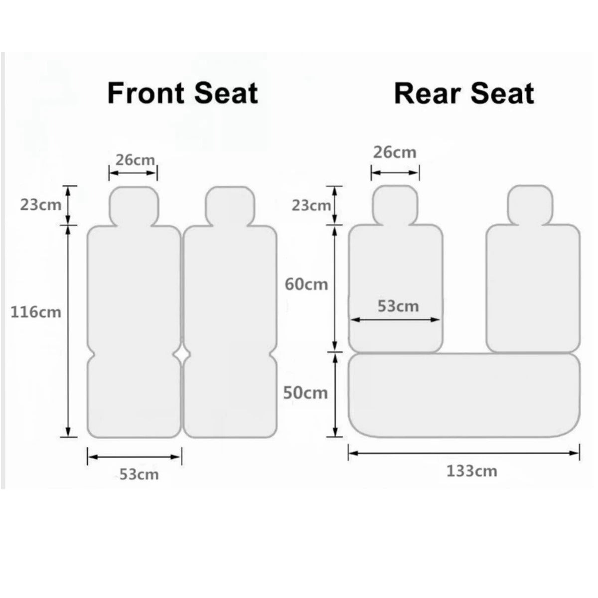 11-Piece PU Leather Car Seat Cover Set – Universal Fit for 5-Seater Cars, SUVs, and Trucks, Waterproof Design