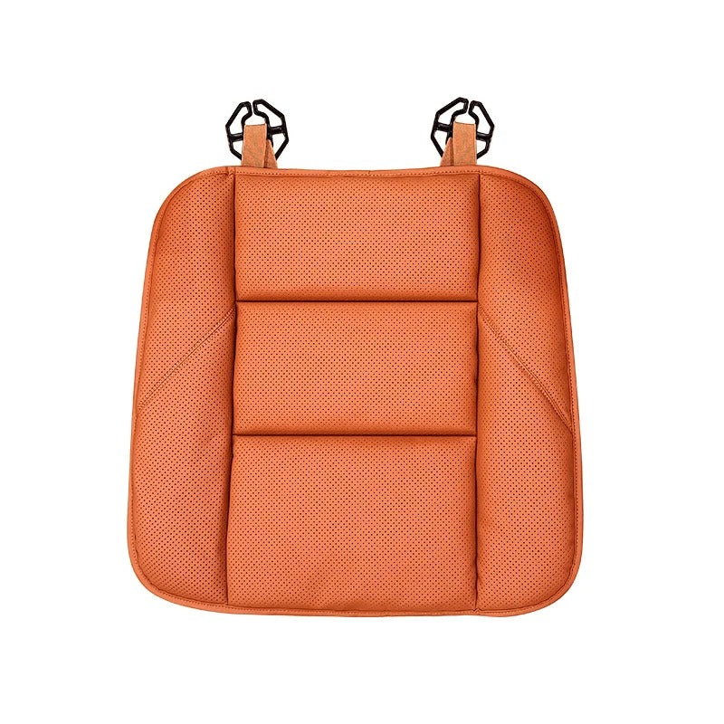 Universal Leather Car Seat Cushion – Breathable Anti-Slip All-Season Seat Protector - Delicate Leather  