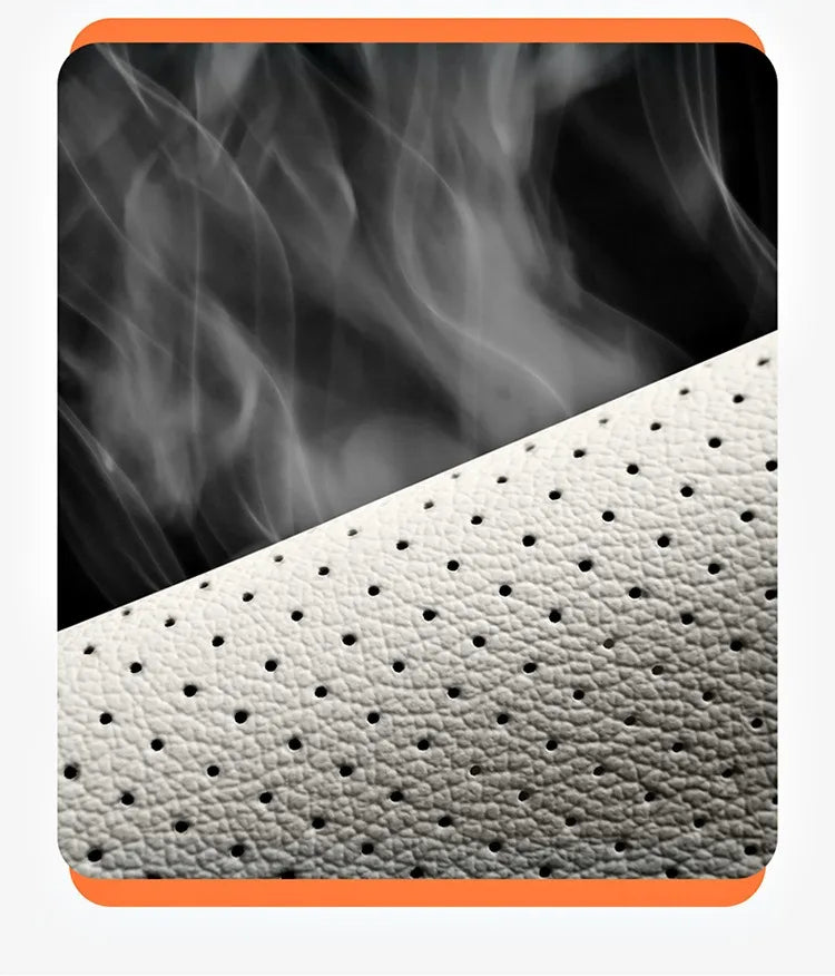 Leather Car Steering Wheel Cover, Fine Skin Texture, Comfortable Grip, Wear-Resistant, All-Season, Universal Fit - Delicate Leather  