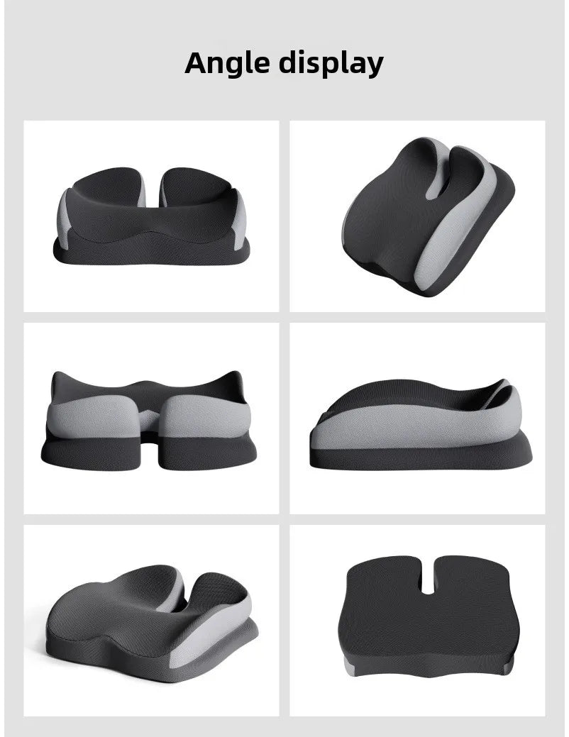 Memory Foam Car Seat Cushion – Breathable Universal Seat Pad for Car & Truck - Delicate Leather  