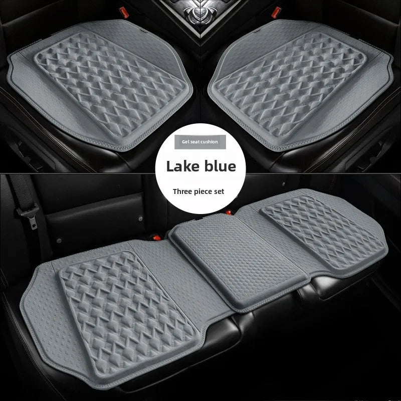 Gel Car Seat Cushion – Breathable Ventilated Non-Slip Universal Seat Pad - Delicate Leather  