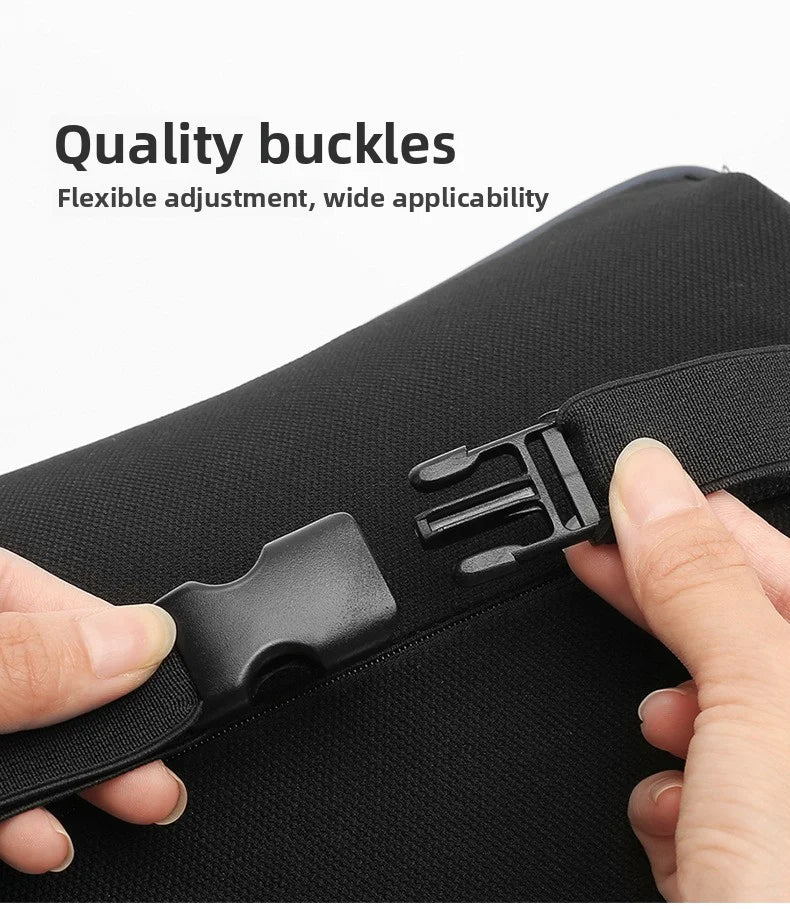 Nappa Leather Car Headrest & Lumbar Support Set – Memory Foam Neck and Waist Cushion - Delicate Leather  
