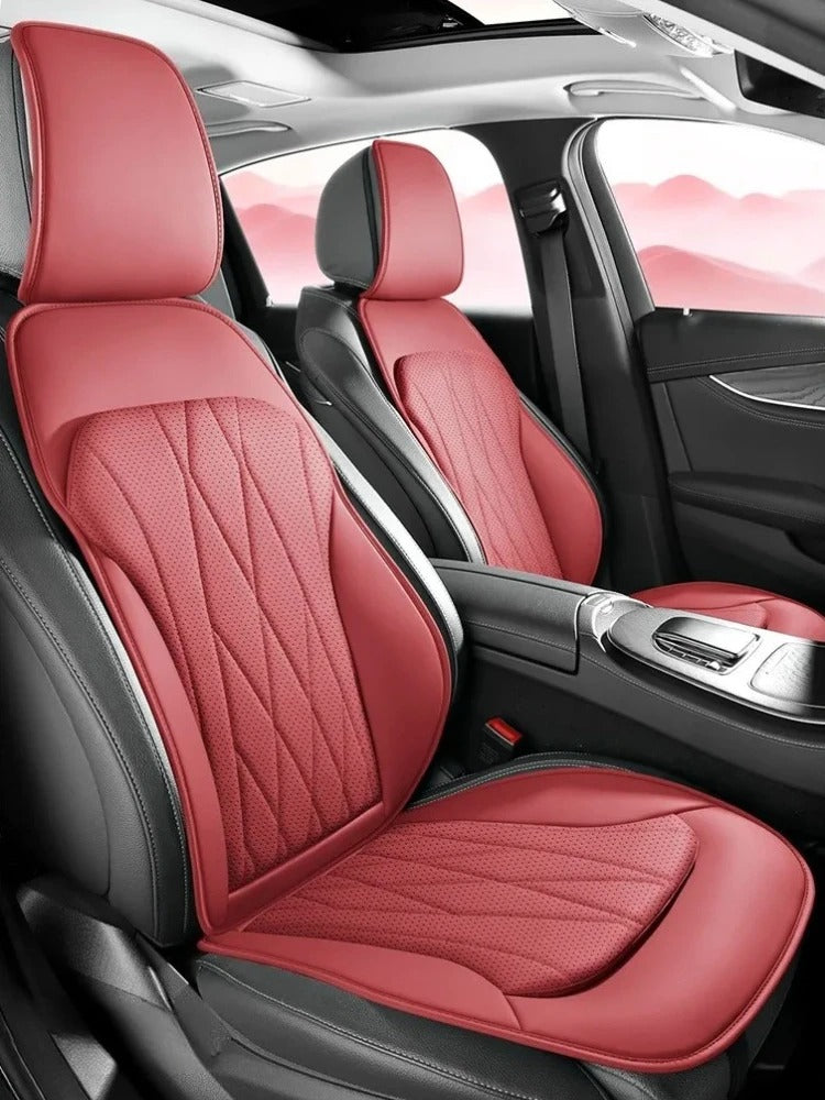 Premium Leather Car Seat Covers – Universal Full Set with Non-Slip Protection - Delicate Leather